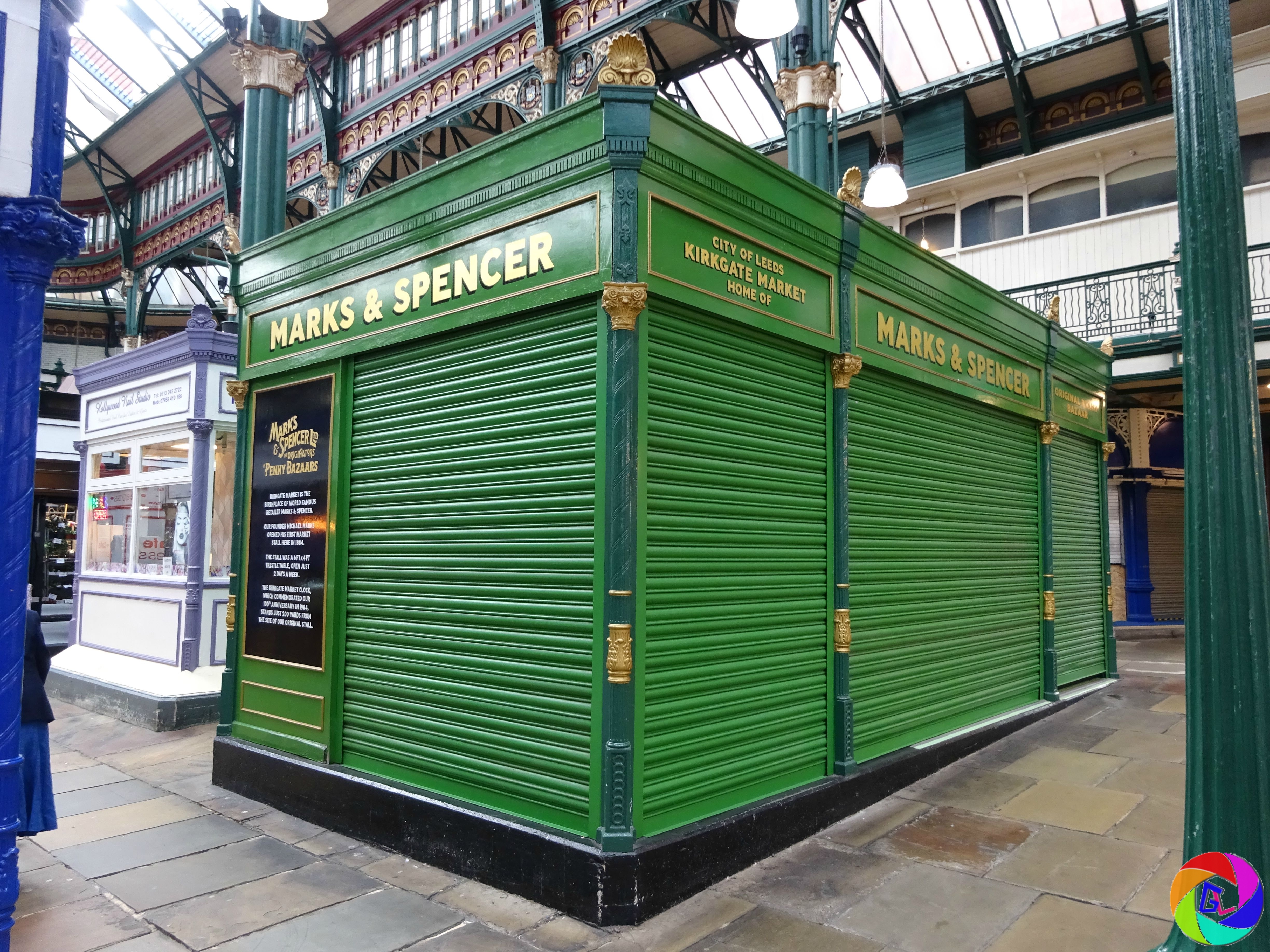 Reproduction of the original M&S stall.